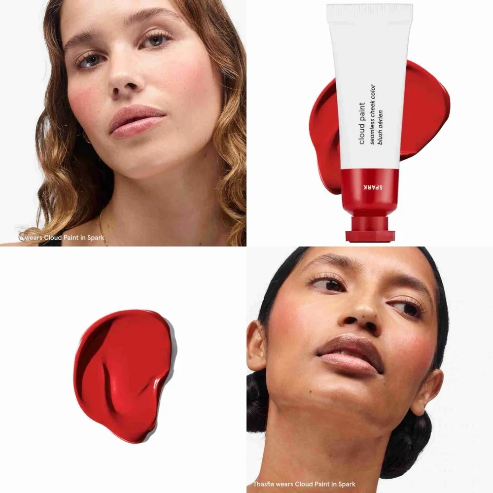 Glosssier CLOUD PAINT Cream Blush & lip Paint In Spark
